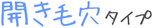 開き毛穴タイプ