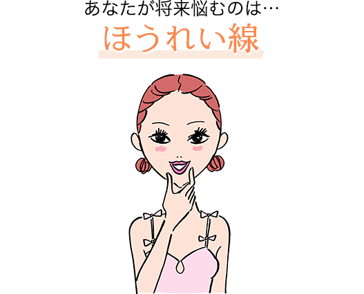 あなたが将来悩むのは…ほうれい線